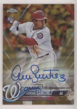 2018 Topps Chrome Rookie Gold Wave Refractor 38/50 Adrian Sanchez Auto jc3
