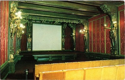 Hearst San Simeon State Historical Monument Theater Postcard CA