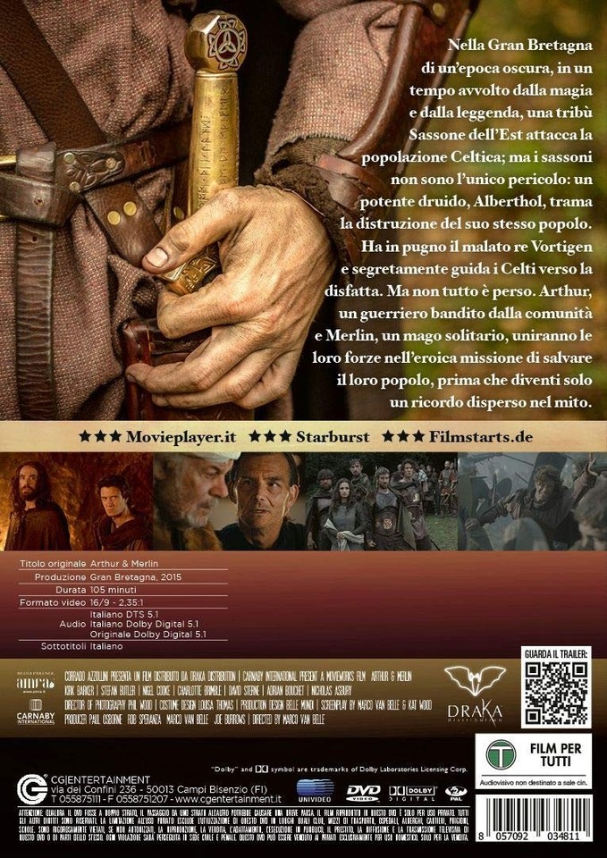 Arthur & Merlin ( DVD) (DVD) Marco van Belle (UK IMPORT) 8057092034811 ...