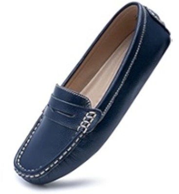 Ruby Label Kid Size 33 EU 1.5 US Navy Blue Loafers Moccasins Soft Casual Formal 