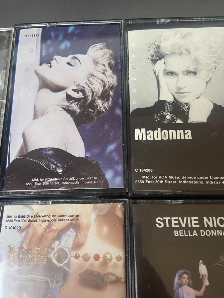 13Vintage Cassette Tapes Madonna Stevie Nicks Pat BENATARFLETWOODMAC80S 80S 90 - Image 3 of 4