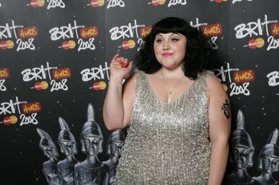 Beth Ditto backstage during The BRIT Awards 2008 Earls Court 1 Lon- Old Photo 5