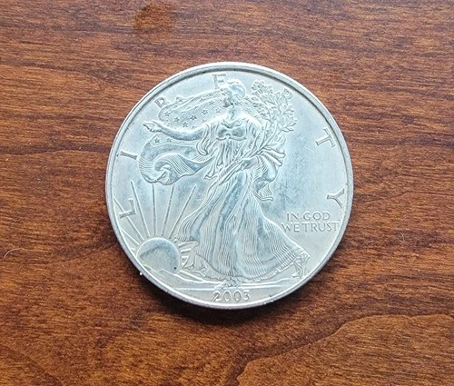 2003 Walking Liberty American Eagle .999 Fine Silver Dollar 1oz.