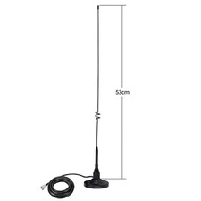 Vehicle Dual Band Ham Mobile Radio Antenna VHF UHF Magnetic Aerial