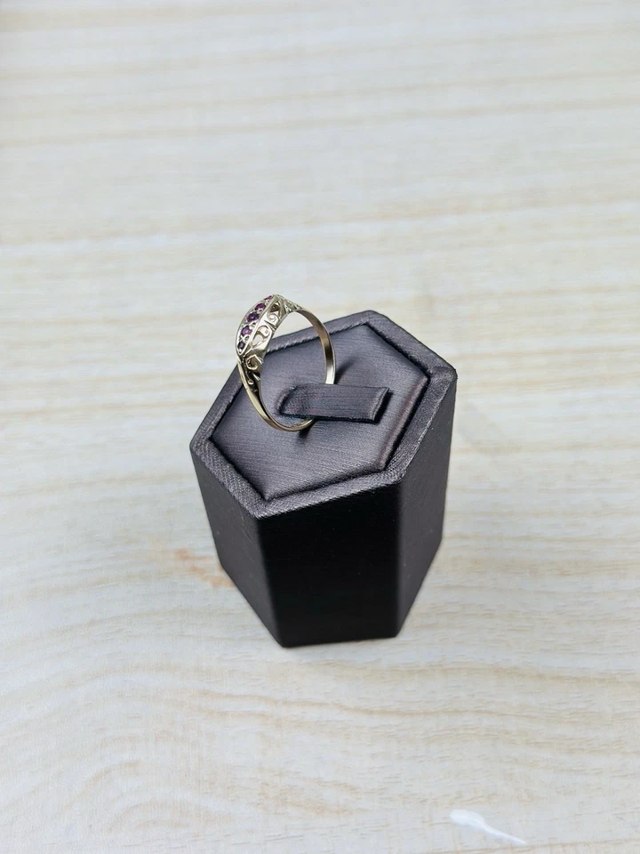 vintage 9ct gold ruby  Rings , Hallmarked  - Image 4 of 4