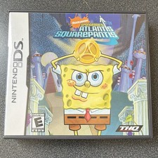 THQ SpongeBob Atlantis SquarePantis Nintendo DS Manual Multiplayer