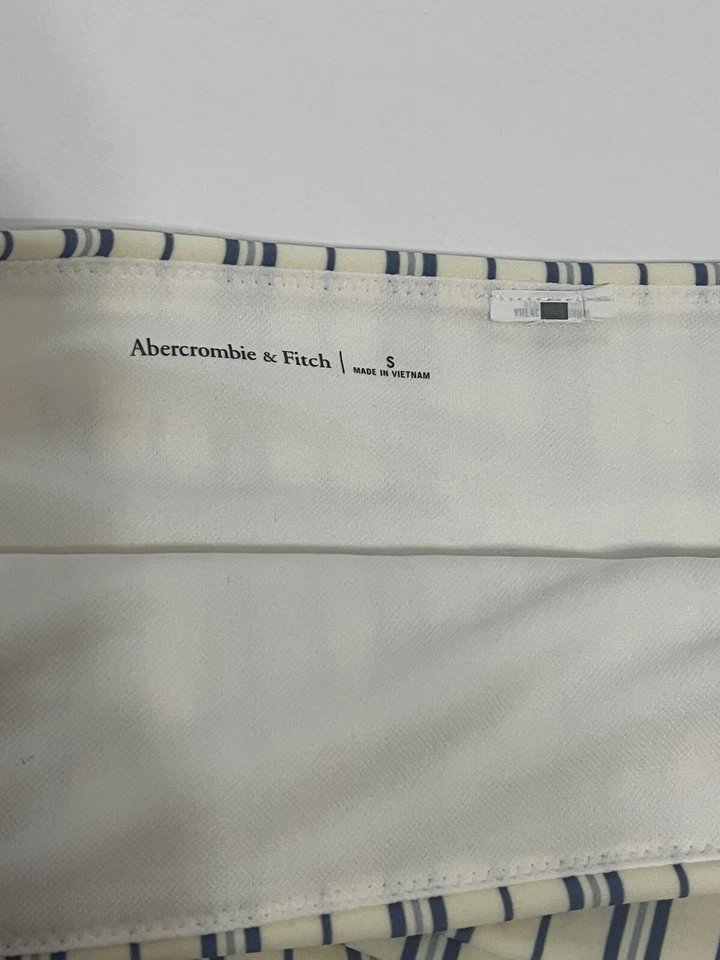 Conjunto de Bikini Abercrombie & Fitch Top Nuevo con Etiquetas (xs) Parte Inferior Sin Etiquetas (s) Rayas Foto 4 de 4