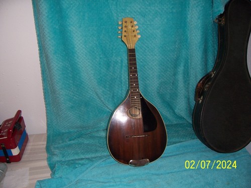 1932 Supertone Mandolin A style  Harmony made  Koa  body  Very Good condition - Afbeelding 7 van 11