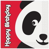 Panda Birthday Beverage Napkins 16ct on sale Panda Birthday Beverage Napkins 16ct on sale