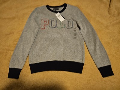 Polo ralph lauren boys 14-16 sweater Cotton Embroidered Polo Letters NWT $40obo