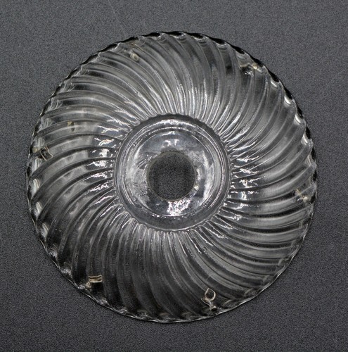 Antiq Cut Glass Crystal Chandelier 4 1/4" Bobeche Lamp Glass w/6 Pin Holes - Picture 3 of 5