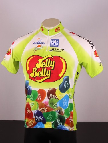 SANTINI Men's 2XL Bike Jersey -Jelly Belly Pro Cycling Team Green w/Jelly Beans