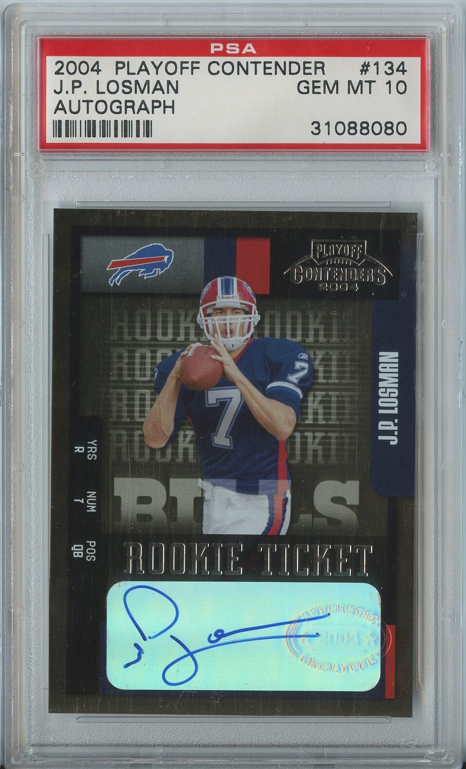 JP Losman Playoff Contenders #134 Autograph