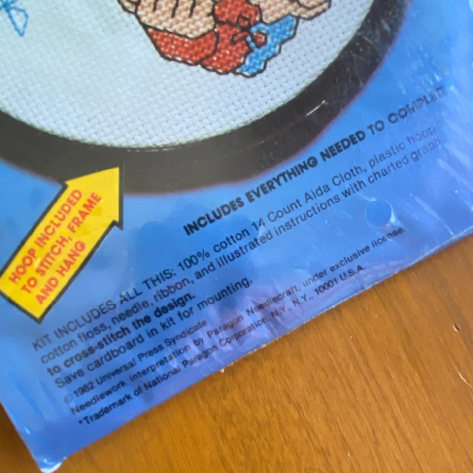 Vintage Ziggy Counted Cross Stitch Kit Hoop to Stitch 8254 - Image 2 of 4