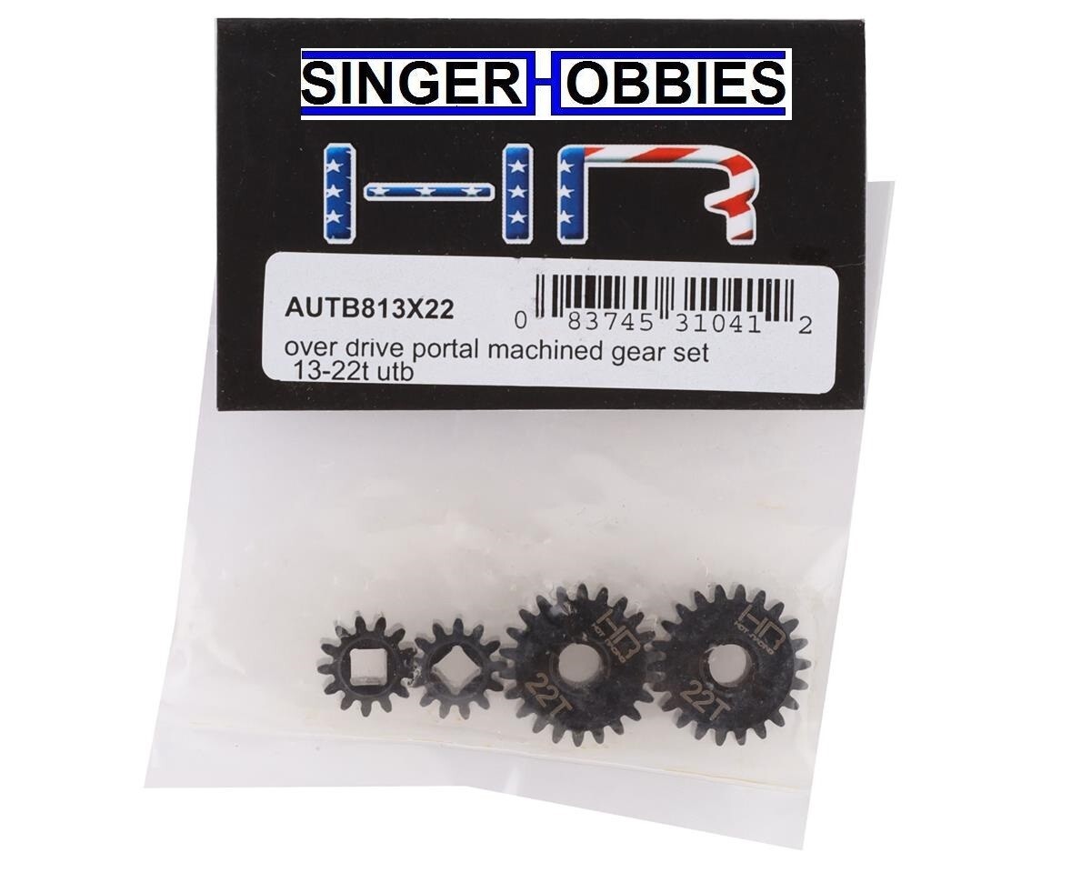 Hot Racing AUTB813X22 Axial Capra Over Drive Portal Machined