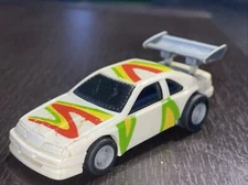 1990 Hot Wheels Power Command Racers White Ford Thunderbird Works Fine