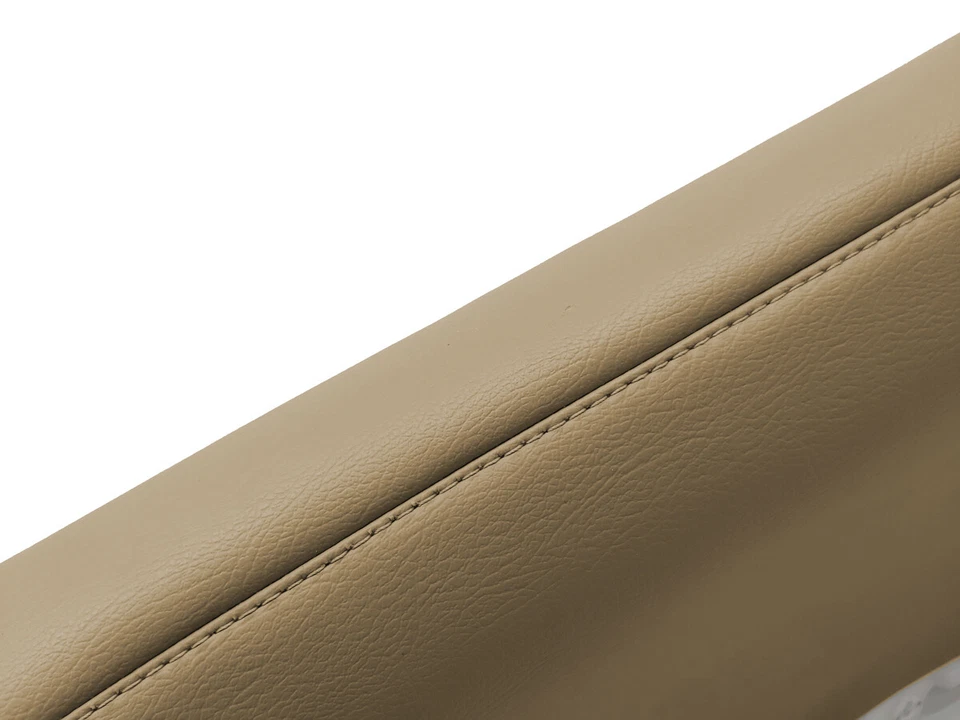 Compatível com 2010-2020 Toyota 4Runner PVC couro inserção porta painel tampa bege bronzeado - Imagem 4 de 4