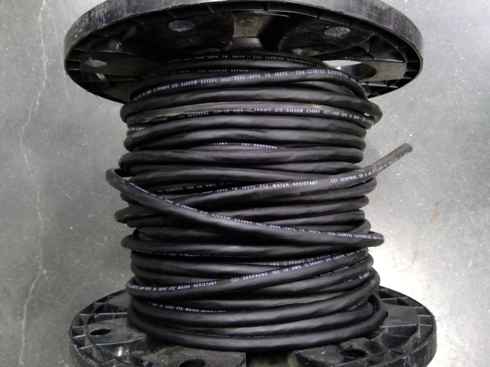 CCI Seoprene 105 14AWG 2C Electrical Cable, Sold By Ft **Free Shipping**