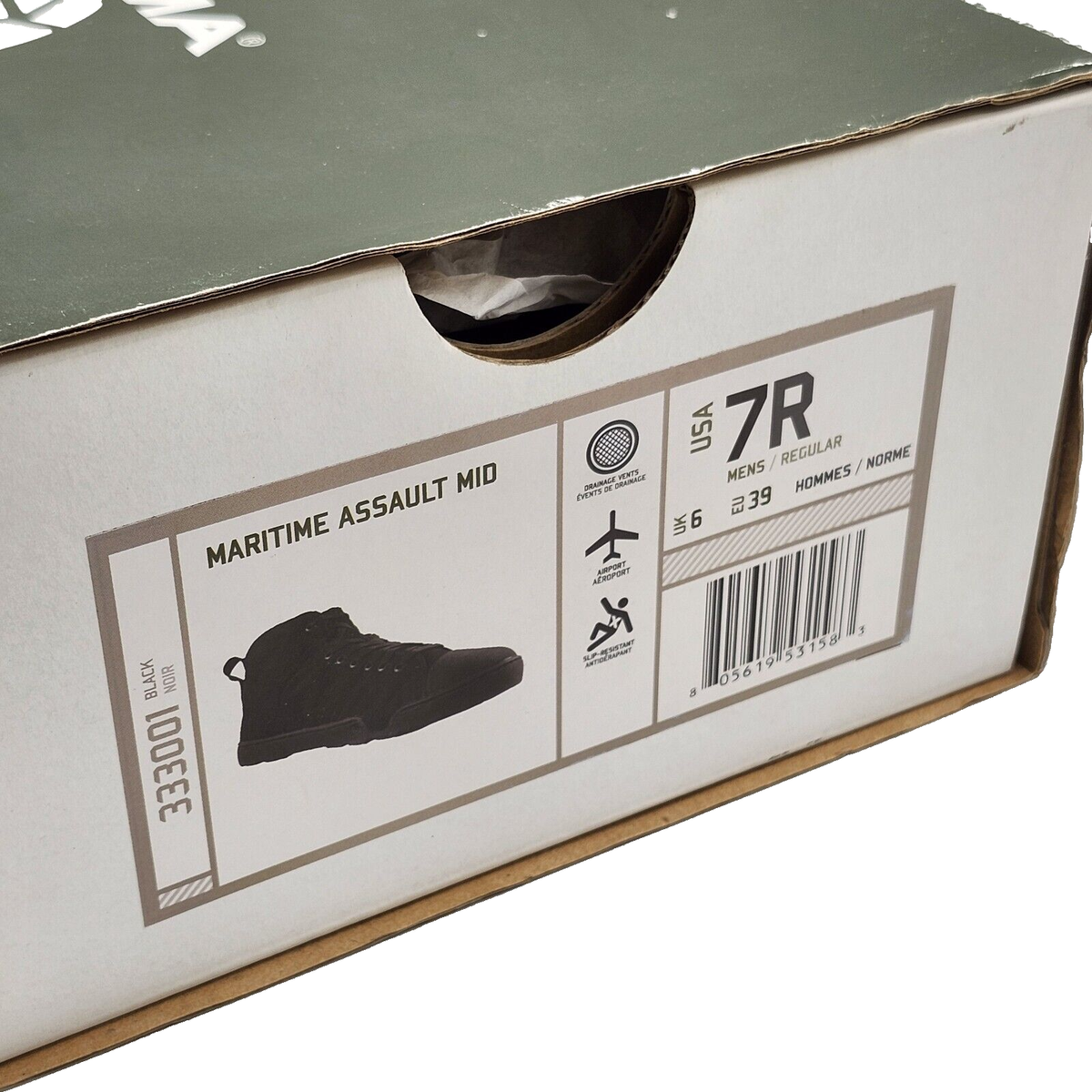 NEW! Altama OTB Maritime Assault Mid Fin Friendly Combat Shoes Black Size  7R US