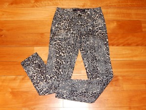 black animal print jeans