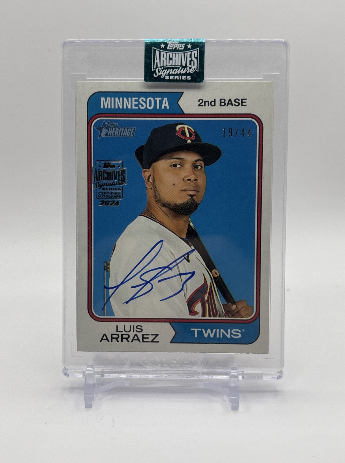 その他 topps archives luis arraez auto /44 2023 Topps Heritage Black Chrome Refractor Luis Arraez 44/74