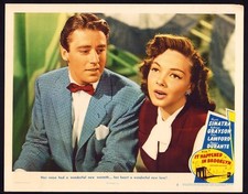 IT HAPPENED IN BROOKLYN Original Movie Lobby Card Poster 1947 Kathryn Grayson NY