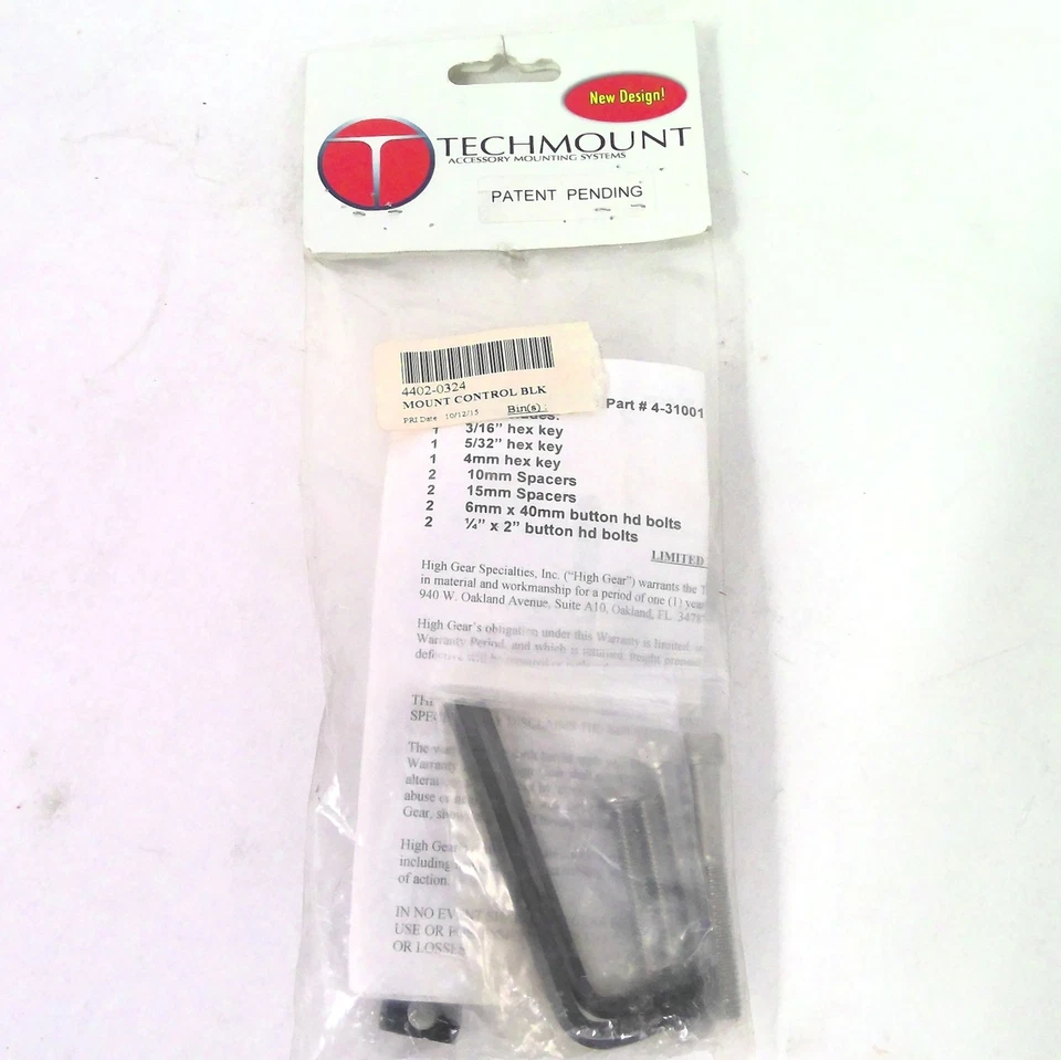 Techmount Black Control Ball Mount 4402-0324 - Image 4 of 4