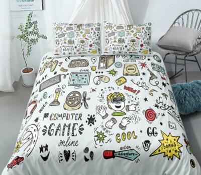 3D Computer Games Cool Boy KEP324 Bed Pillowcases Quilt Duvet Cover Kay