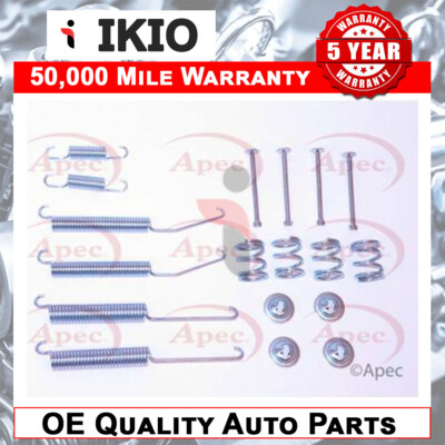 Fits Mitsubishi L200 2.5 TD 2.8 Brake Shoes Fitting Kit Rear Ikio