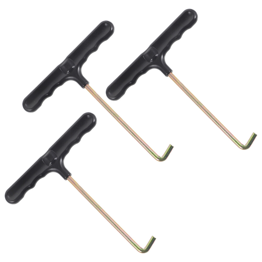 3 Pcs Iron Skate Shoe Hook Lace Puller Tightener Pulling Tool Tightening Tools - View #8