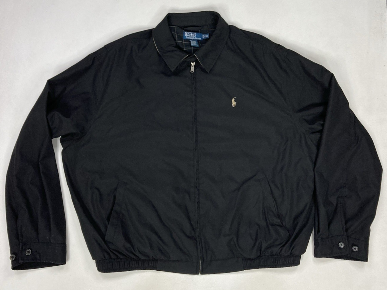 Polo Ralph Lauren Giacca Bi Swing Uomo XXL Blu Pony Beige Foderata