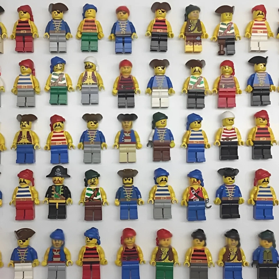 8 Lego Pirates Minifigures Bulk Lot Random Pick Pirate Minifig Bluecoat Figs Lot - Image 2 of 4