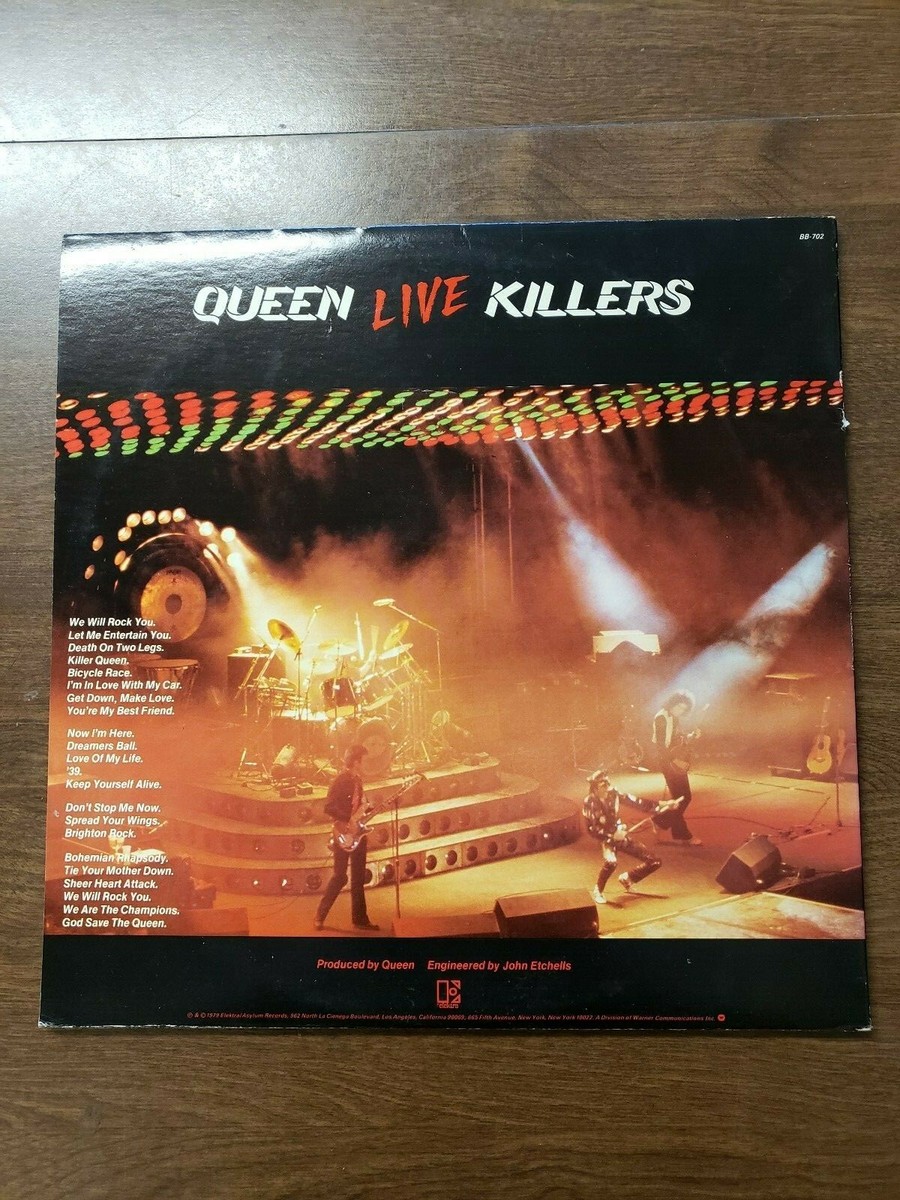 QUEEN Live Killers Album 2 LP Vinyl Records 1979 Elektra BB-702