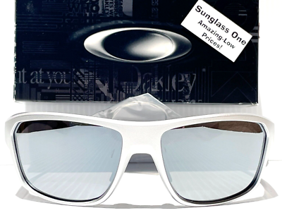 NEW Oakley SPLIT SHOT X-Silver w POLARIZED Galaxy Chrome Mirror