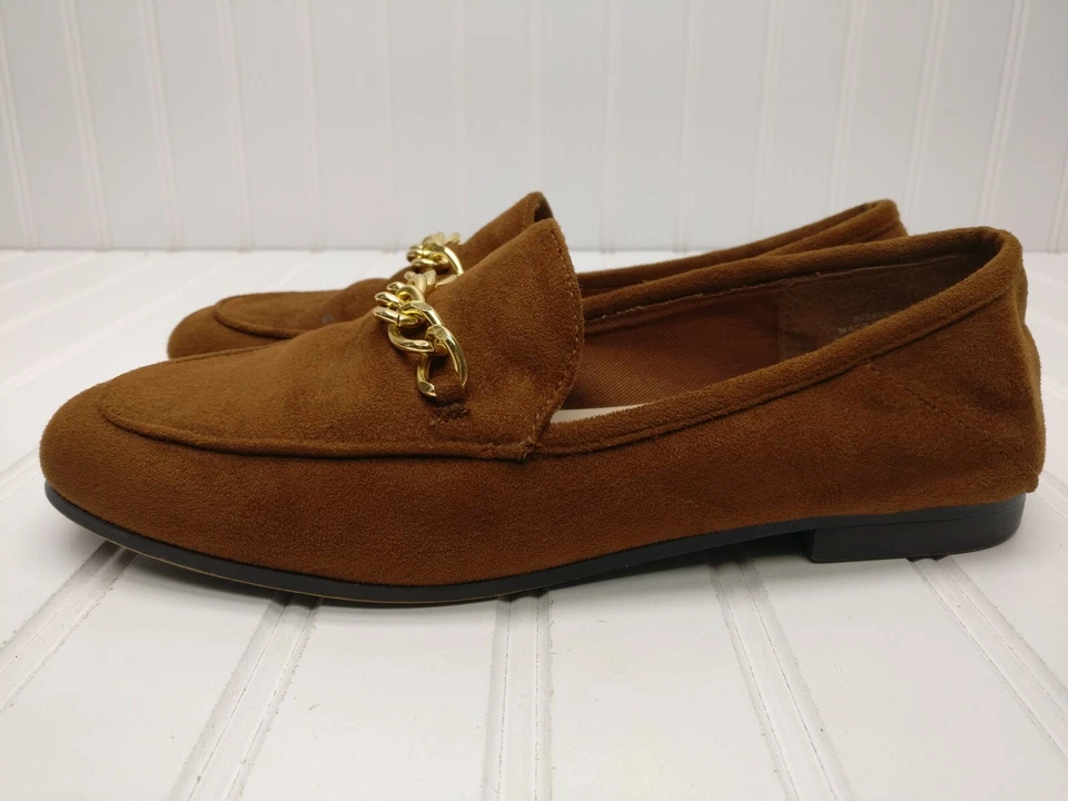 Mocasines casuales Forever 21 sin cordones de gamuza marrón talla 6,5 Foto 3 de 4