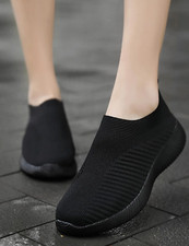 Zapatos Tenis Negros Deportivos Para Mujer Zapatillas Deportiva de Moda Calzado
