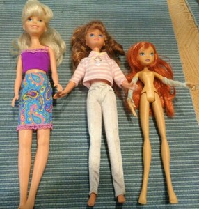 winx club barbie dolls