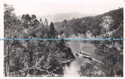 R724280 Glimpse of Loch Katrine Near The Trossachs Pier J B White Dundee RP