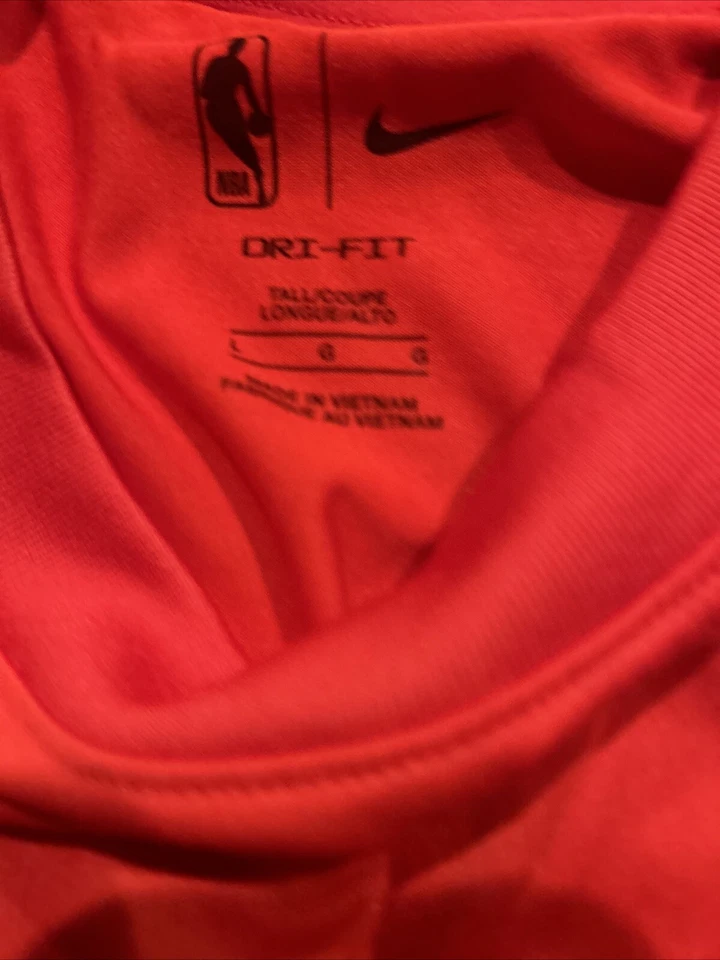Camiseta Nike NBA Chicago Bulls Player Issue LS Shooter Talla LT DN5967 Roja Rara Para Hombre’s Foto 4 de 4