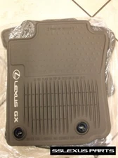 Lexus GX460 (2014-2019) OEM Genuine 4pc ALL WEATHER FLOOR MATS (Brown) 