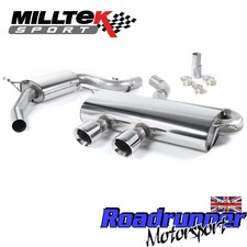 Milltek Golf GTi MK5 Auspuff Ab-Kat-Anlage R32 Style Resonanz 4" Spitze SSXVW169