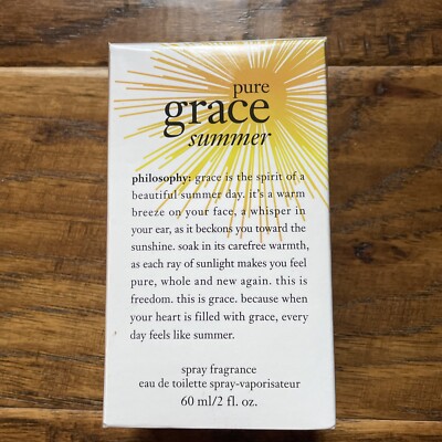 Philosophy Pure Grace Summer Eau de Toilette Spray Fragrance 60mL 2oz NEW SEALED