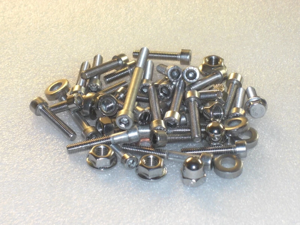 Kit de cubiertas de motor Yamaha YZ125 2005-21 pernos cilindro cúpula tuercas Foto 3 de 4