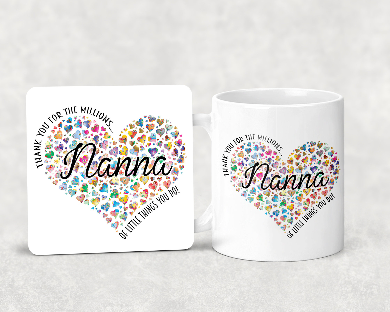 Nanna Thank You Mug Custom Gifts Personalized Options