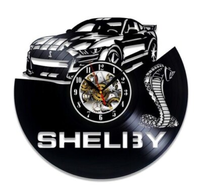 Shelby Mustang Vinyl Wall Clock Home Décor Art Design Best Gift Birthday Holiday