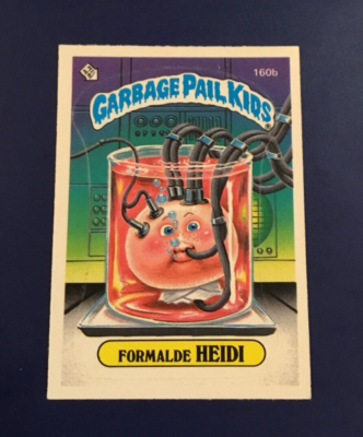 1986 Topps Garbage Pail Kids # 160b FORMALDE HEIDI GPK Series 4