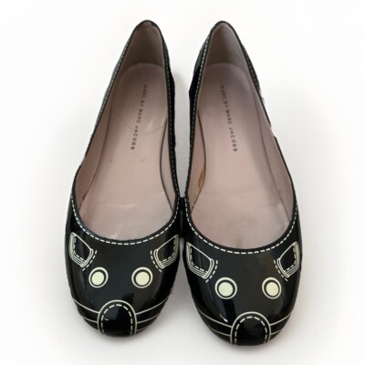 VTG Marc by Marc Jacobs Black Mouse ballet Patent leather