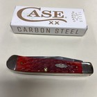 CASE XX  #31957 DARK RED BONE PEACH SEED JIG TRAPPER W/CLIP CS — photo 6