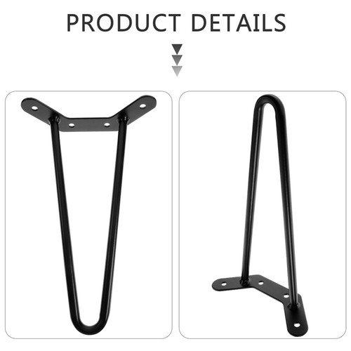 4pcs Table Legs Hairpin Table Legs Metal Table Legs Home Hairpins Legs Desk - Picture 3 of 12