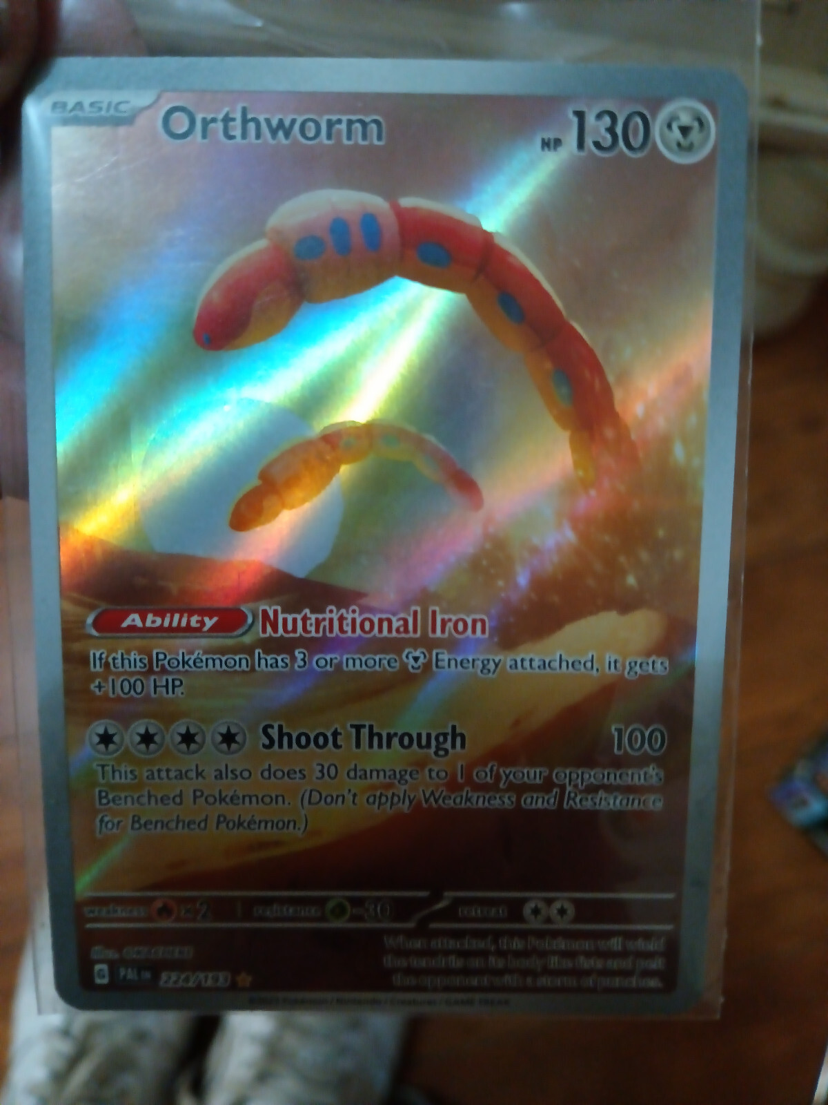 Orthworm 224/193 Full Art NM/M Paldea Evolved Pokemon Card Secret Illustration